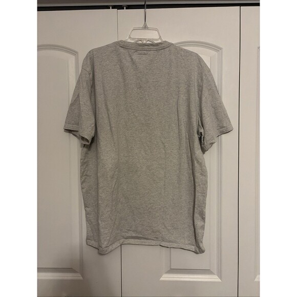 Guess Jeans Original Design Red Logo T-Shirt Grey Vintage Style Men’s Large - Picture 4 of 4